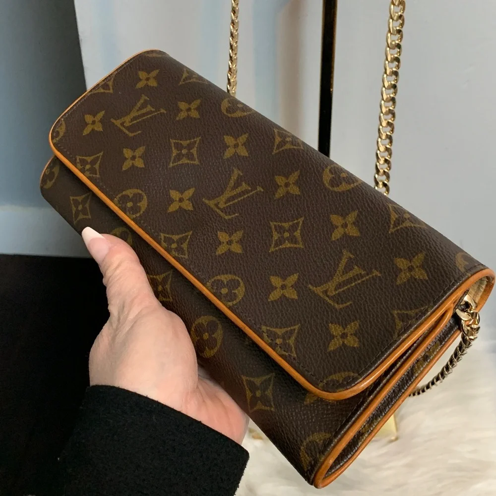 1999 authentic Louis Vuitton Twin Pochette GM crossbody w free chain - Picture 4 of 16
